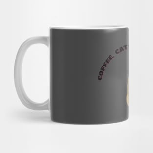 Coffee cats and yoga mats funny yoga and cat drawing Mug